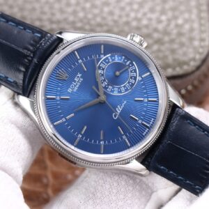 Blue men's wristwatch