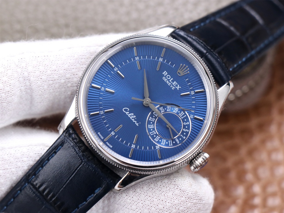 Blue men's wristwatch - 图片 4