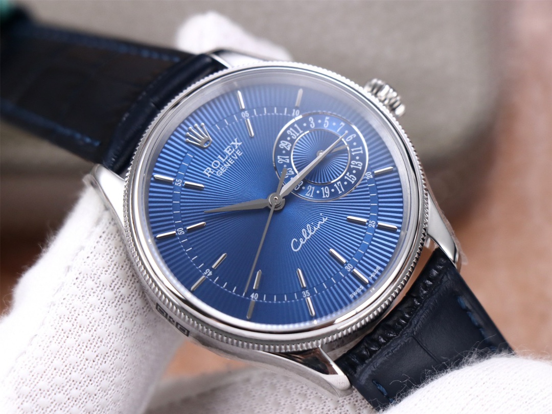 Blue men's wristwatch - 图片 5