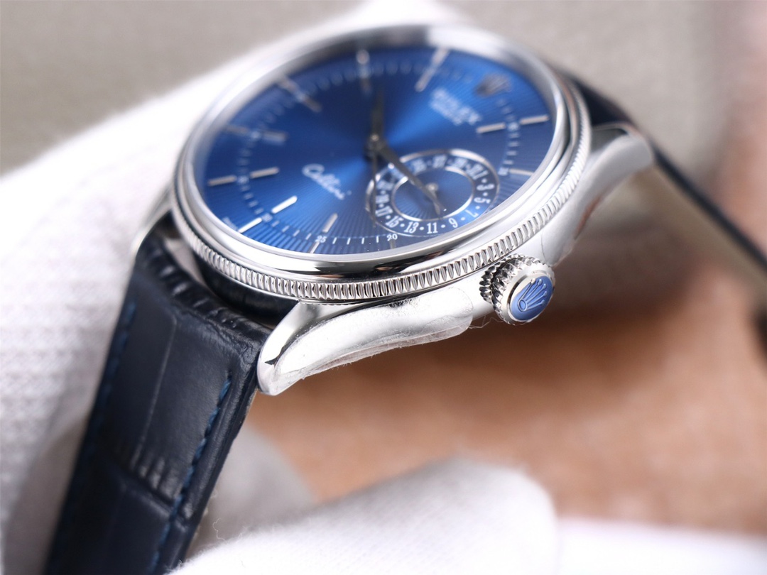 Blue men's wristwatch - 图片 6