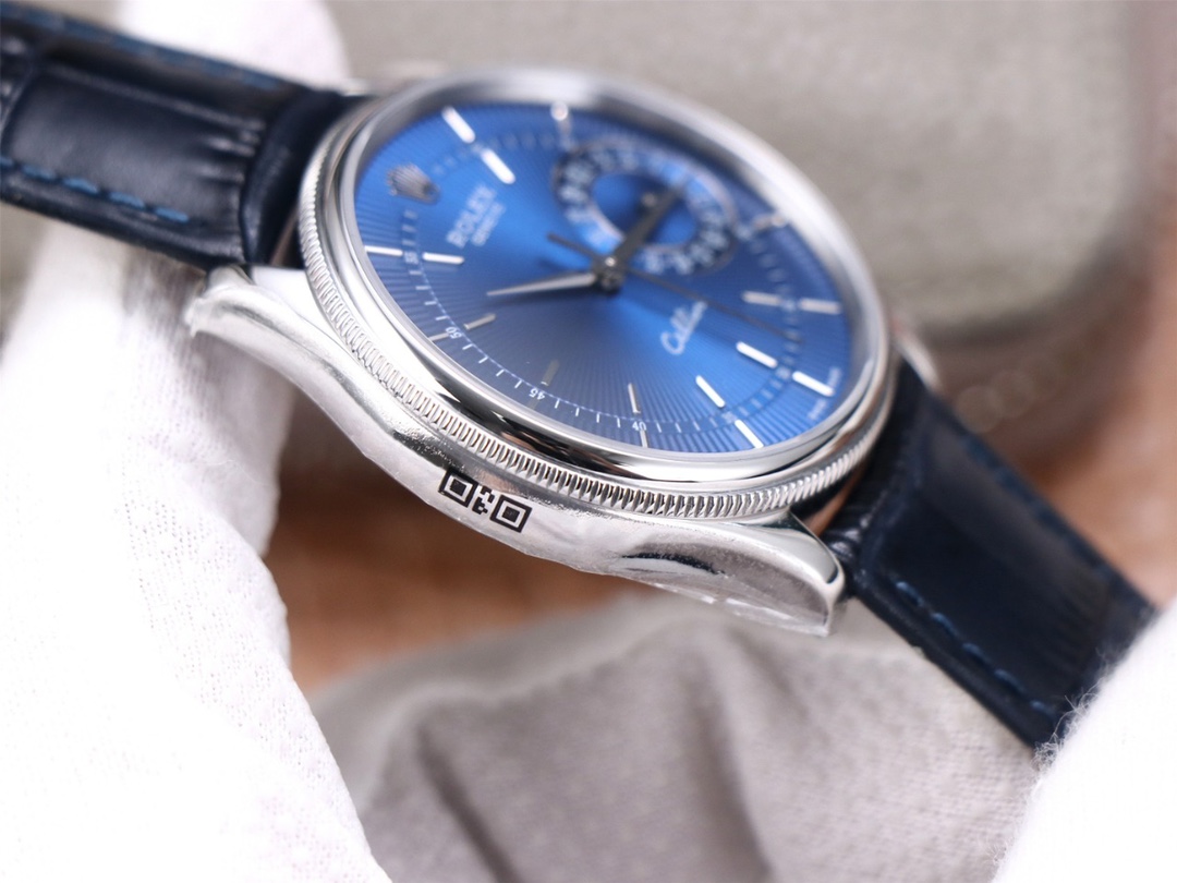 Blue men's wristwatch - 图片 7