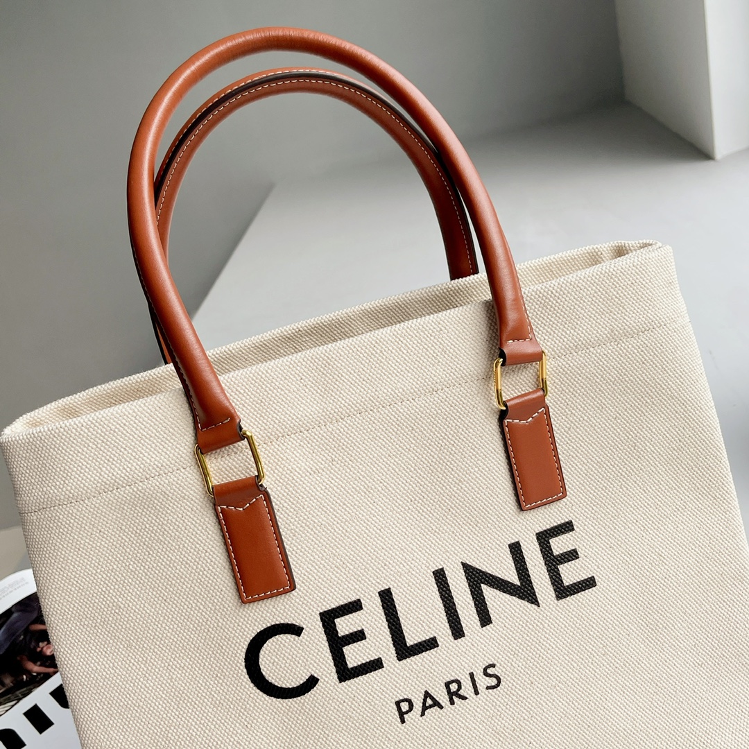 Canvas bag + simple Celine Logo - 图片 5