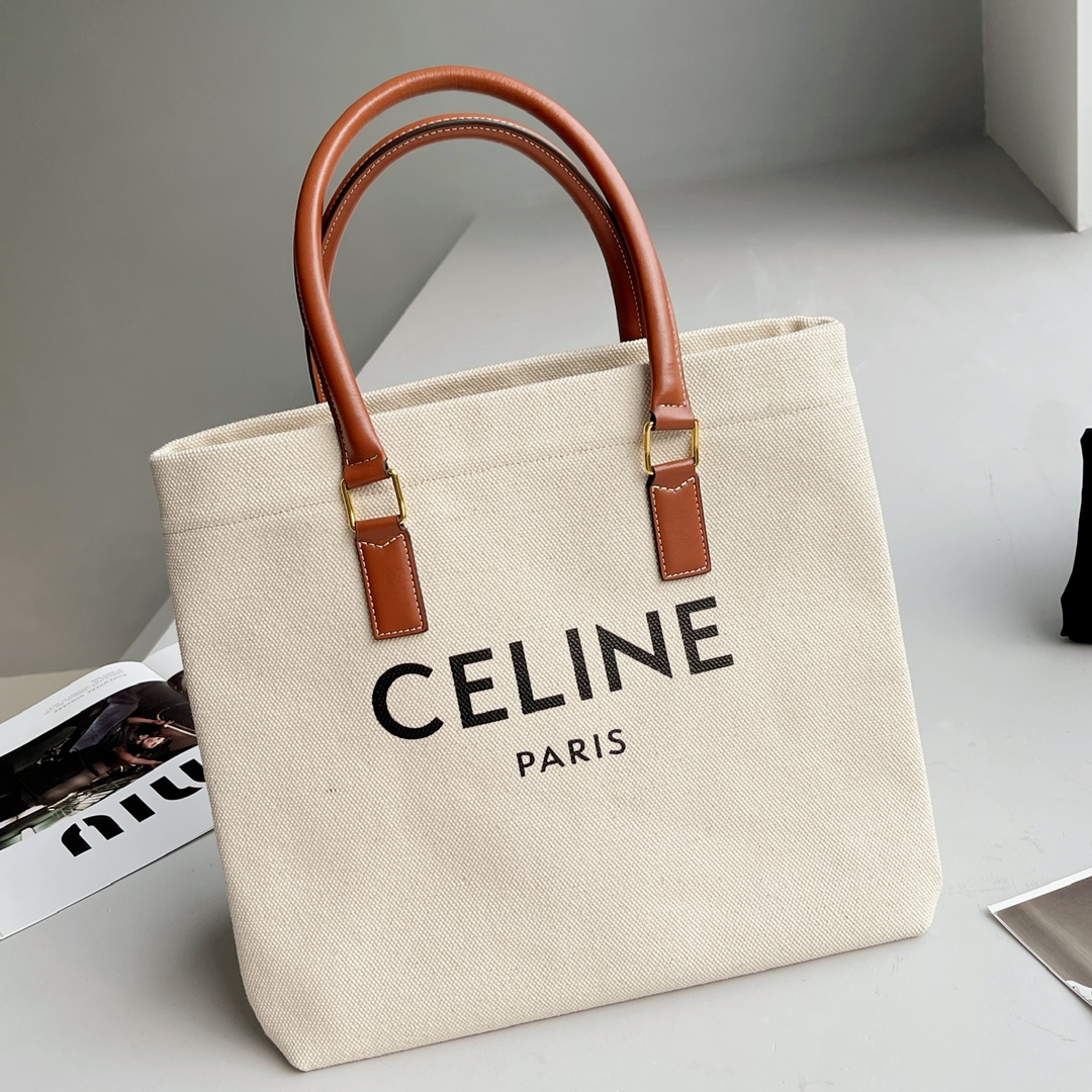 Canvas bag + simple Celine Logo - 图片 2