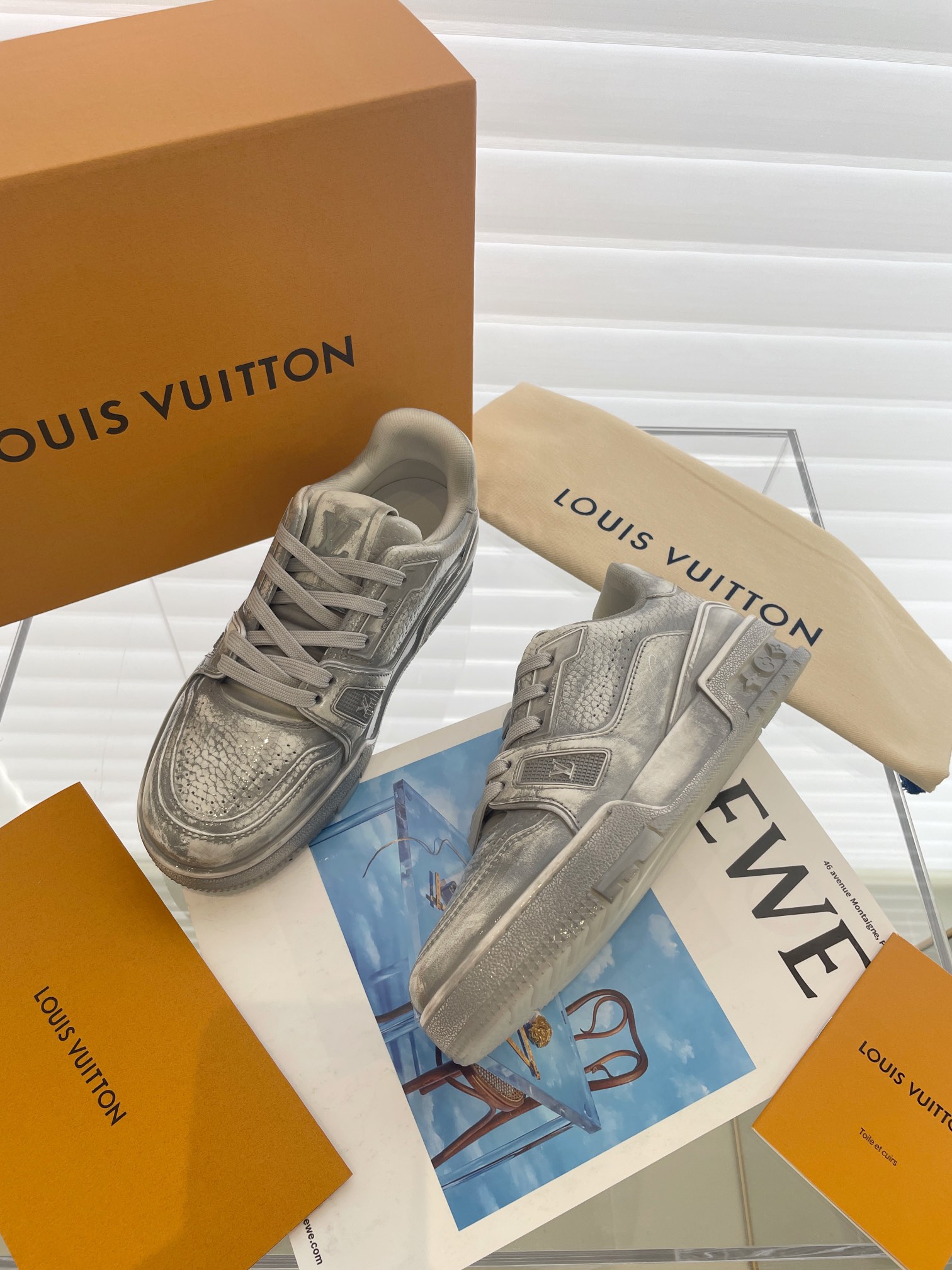 LV TRAINER Couple's Sneakers - 图片 3