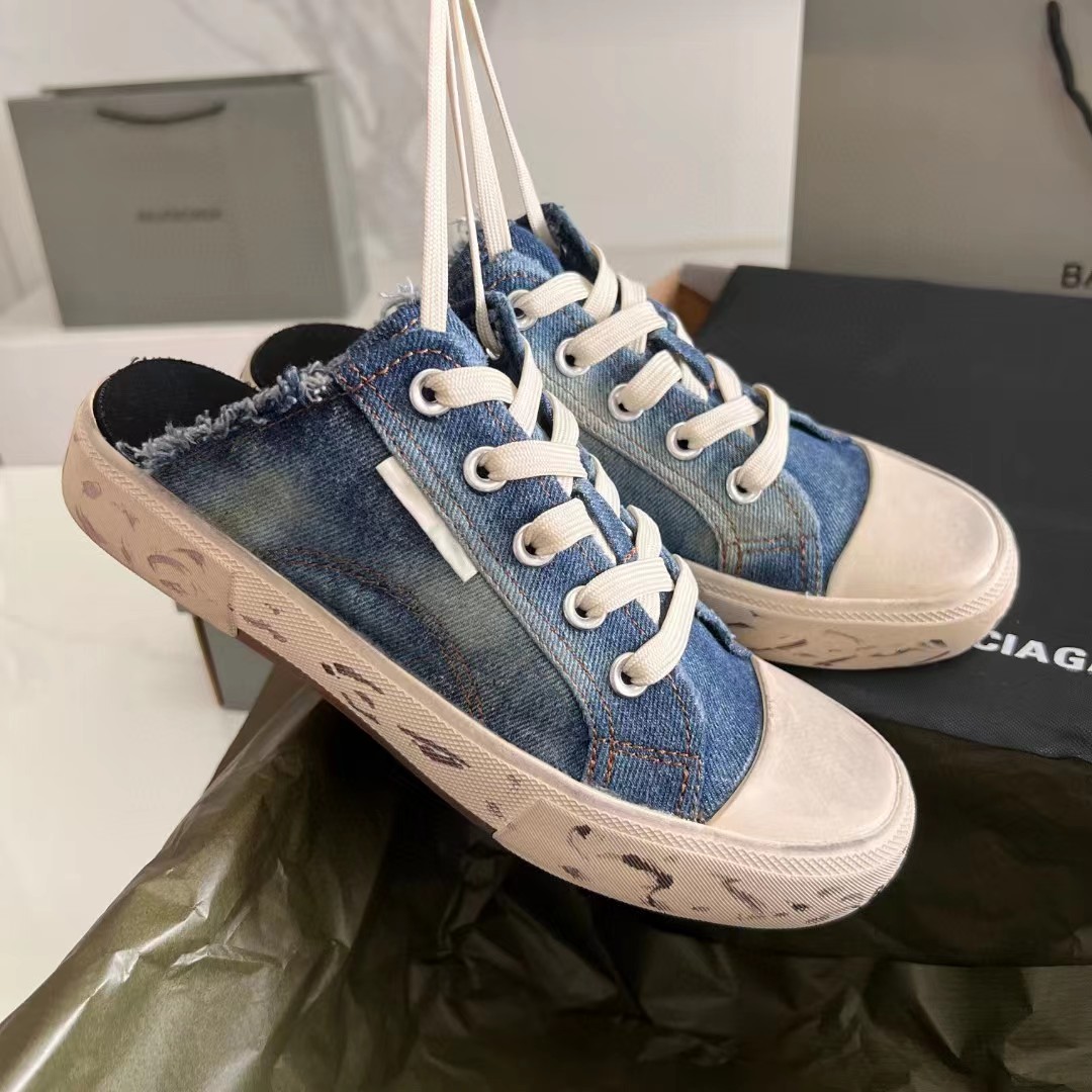 Balenciaga-Canvas Half-Slip Casual Shoes - 图片 10