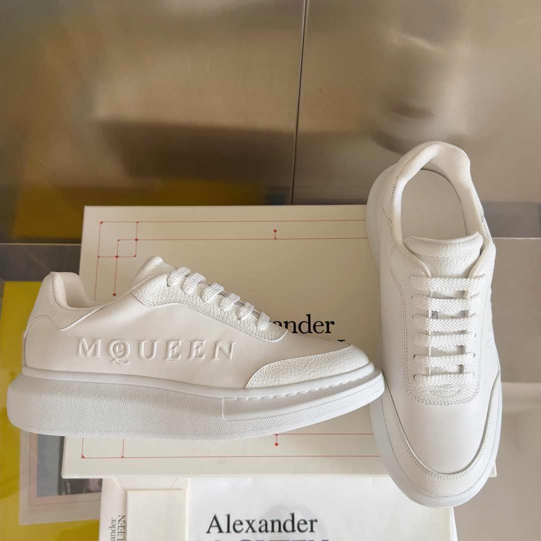 Alexander McQueen Couple Style Casual Sports Shoes White Sneakers - 图片 2