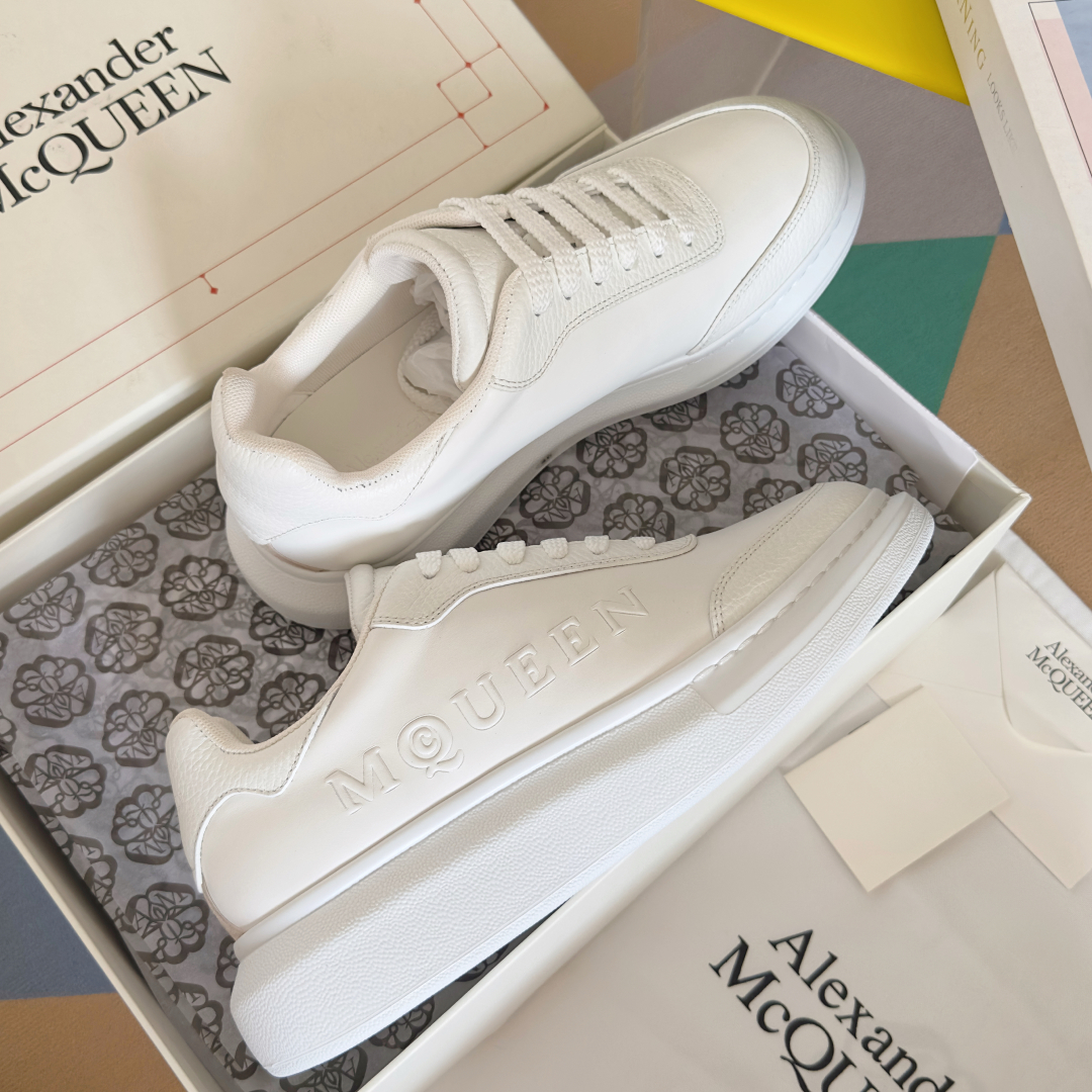 Alexander McQueen Couple Style Casual Sports Shoes White Sneakers - 图片 4