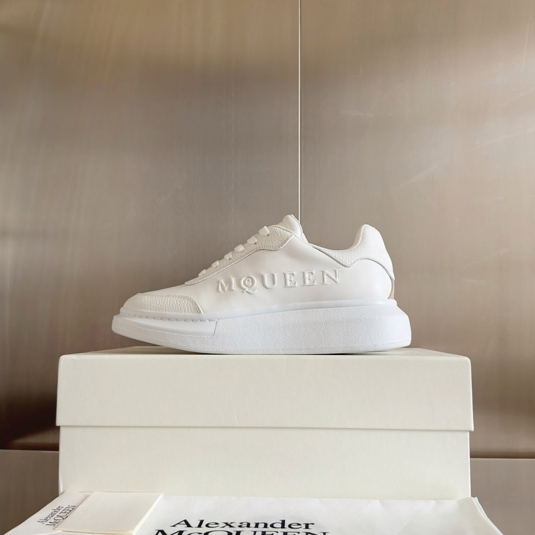 Alexander McQueen Couple Style Casual Sports Shoes White Sneakers - 图片 5
