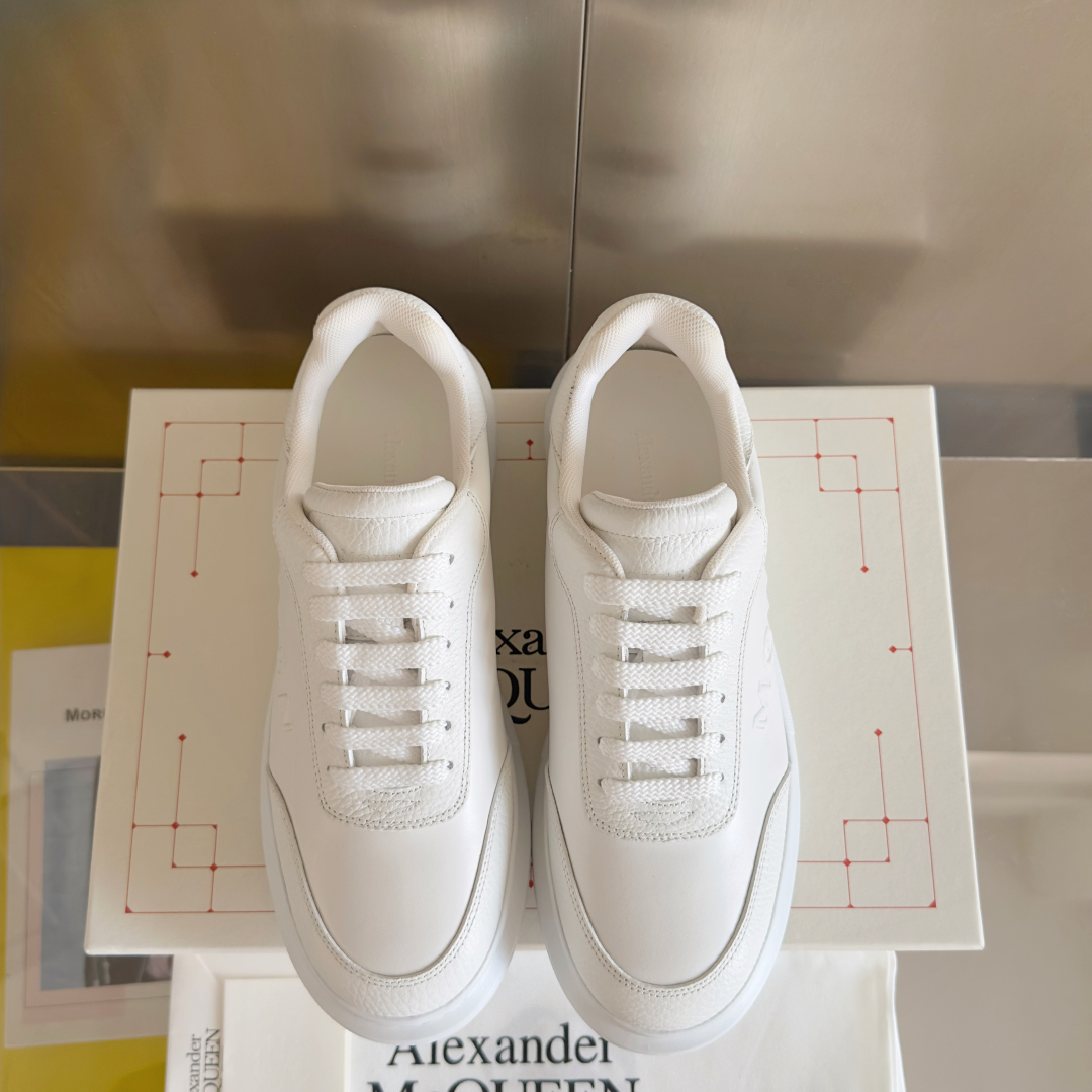Alexander McQueen Couple Style Casual Sports Shoes White Sneakers - 图片 7
