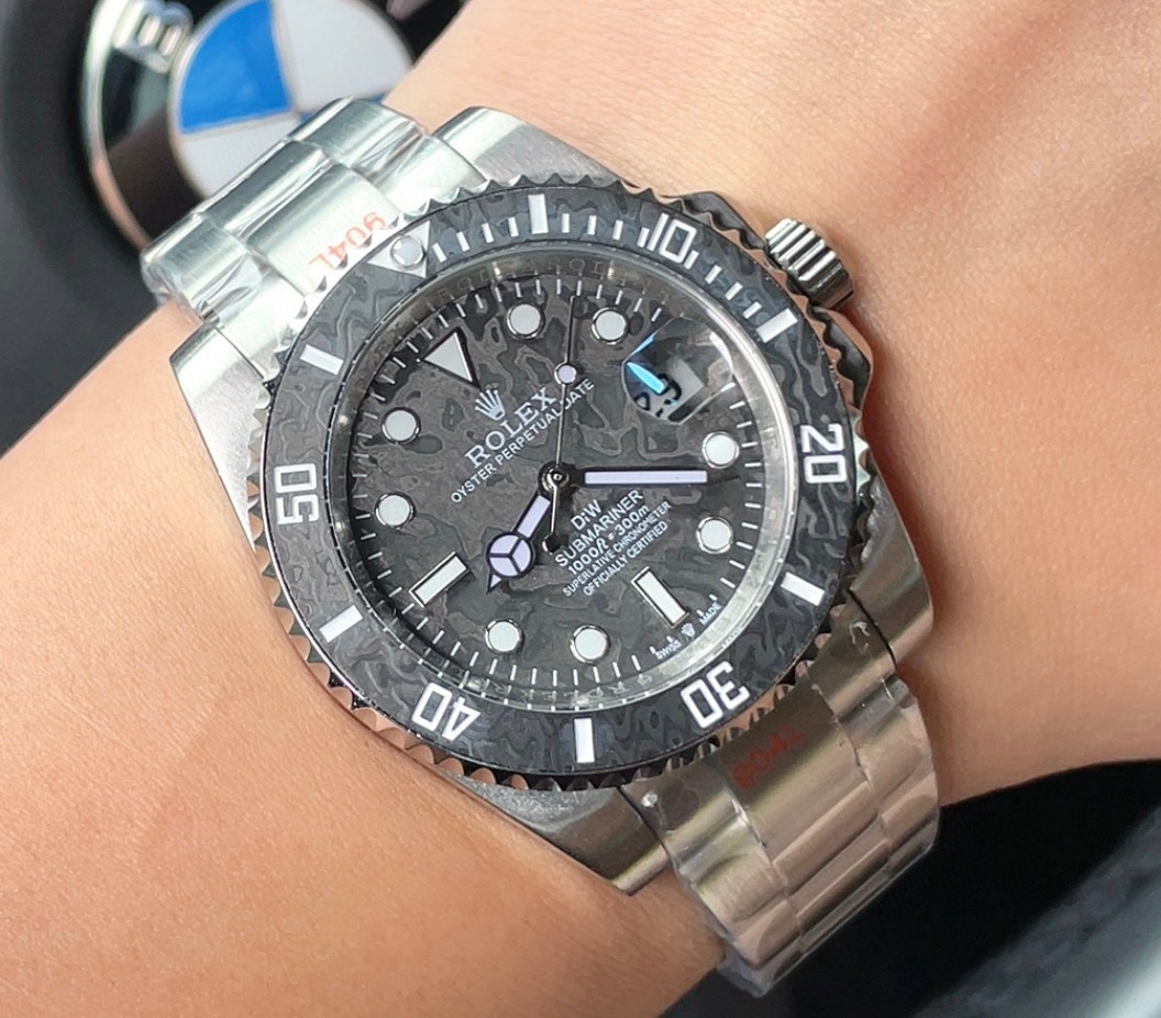 Carbon Fiber Ceramic RingDIW Submariner PARAKEETNew Custom Model SUB Water Ghost
