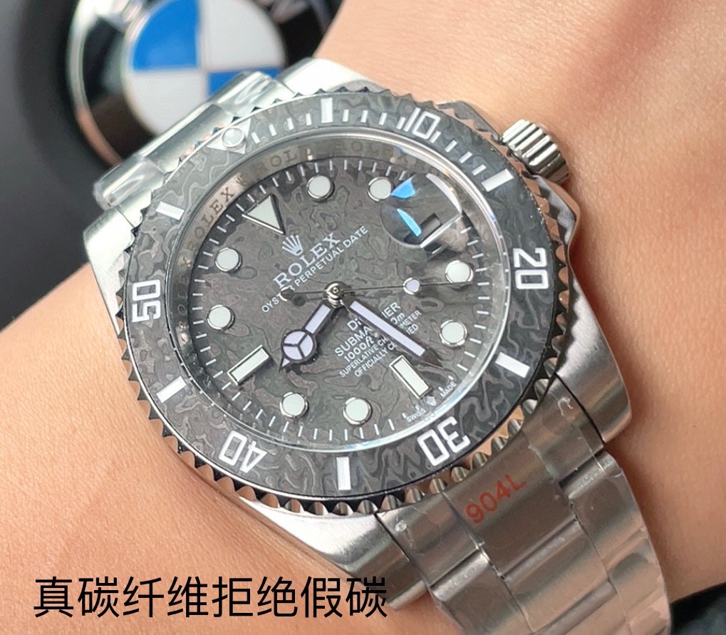 Carbon Fiber Ceramic RingDIW Submariner PARAKEETNew Custom Model SUB Water Ghost - 图片 3