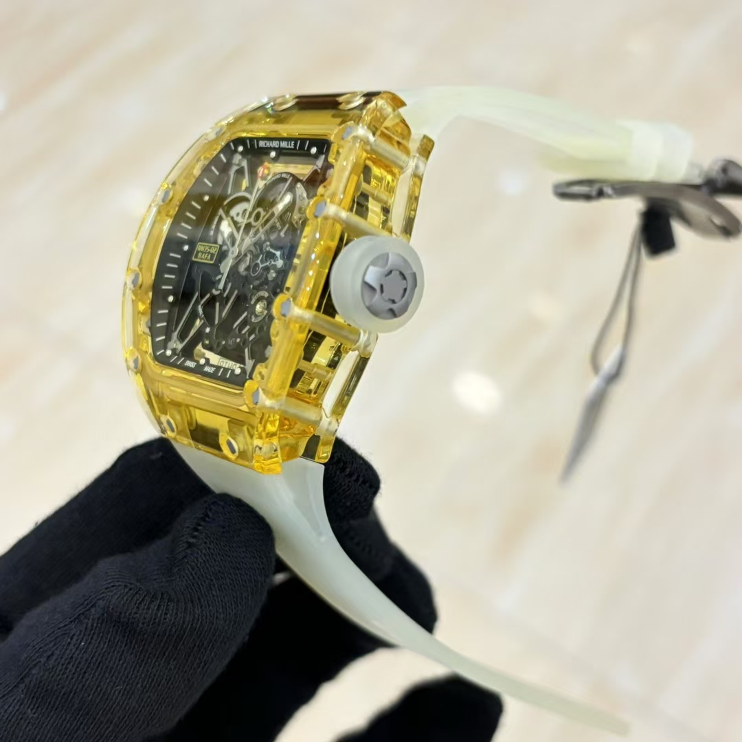 RM35-02 dual barrel, crystal case, truly replicates the - 图片 4