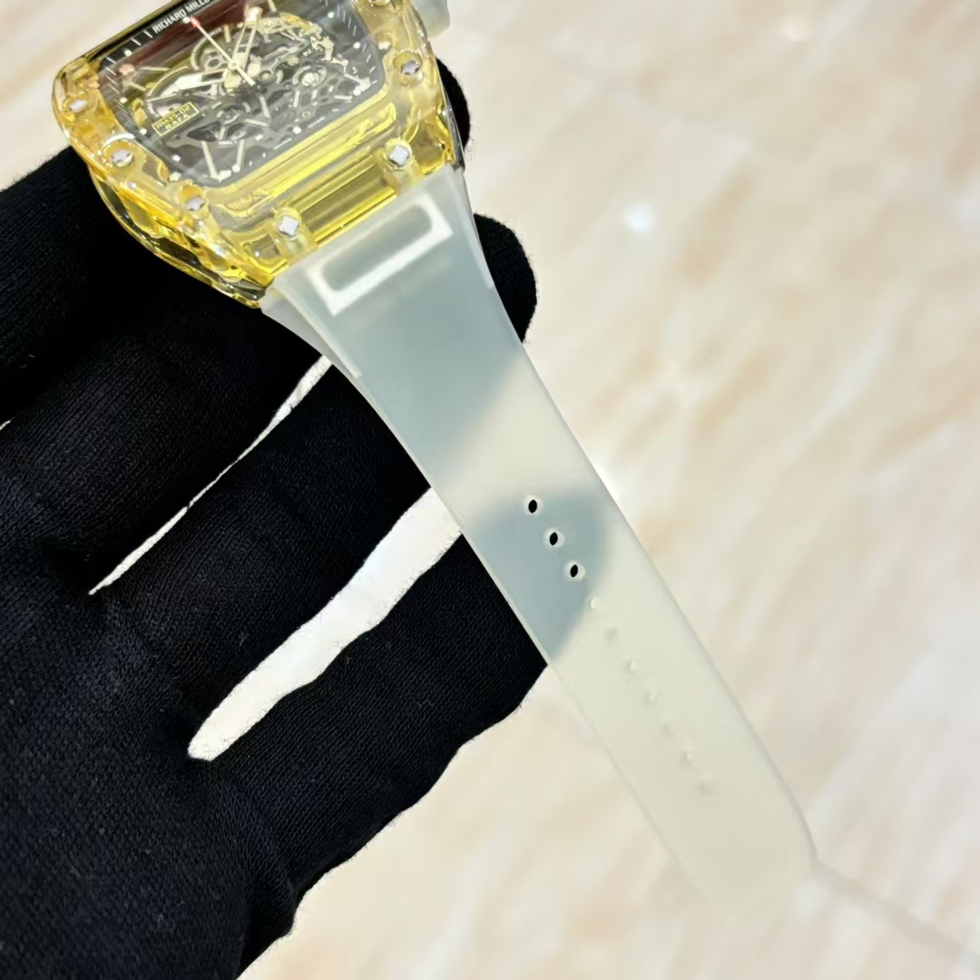 RM35-02 dual barrel, crystal case, truly replicates the - 图片 9