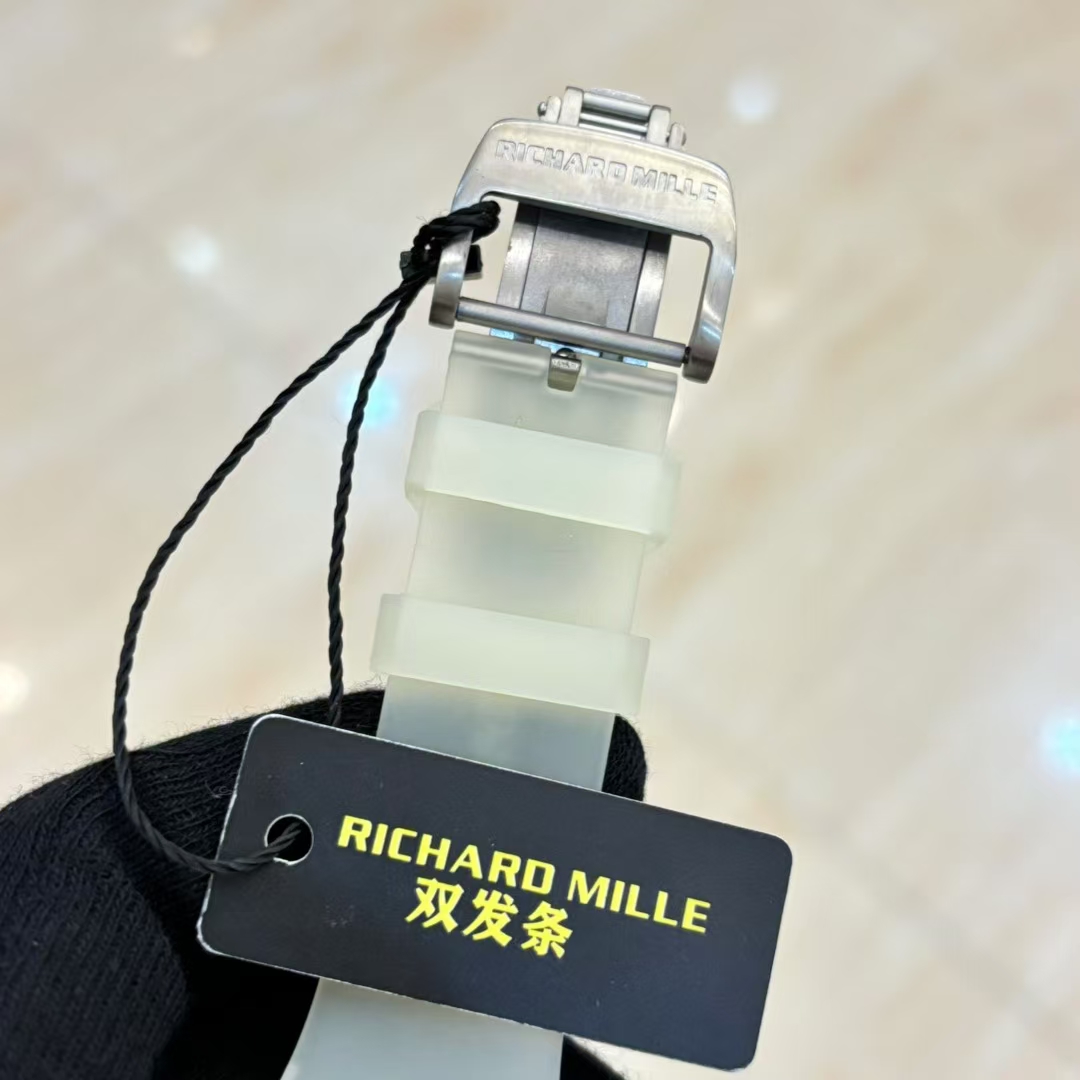 RM35-02 dual barrel, crystal case, truly replicates the - 图片 10