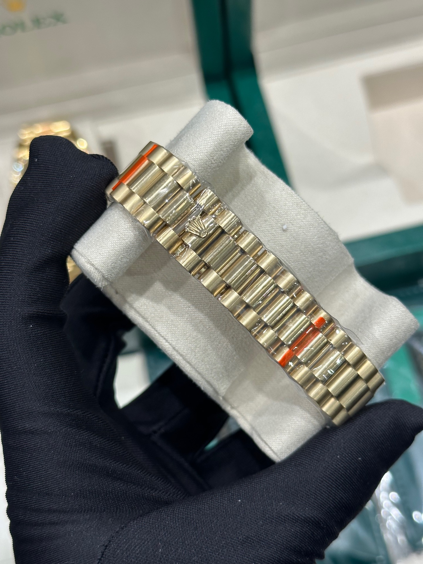 Smoked GreenDouble Date Dial ❤️ Double Head Grain StrapDay-Date Series - 图片 10