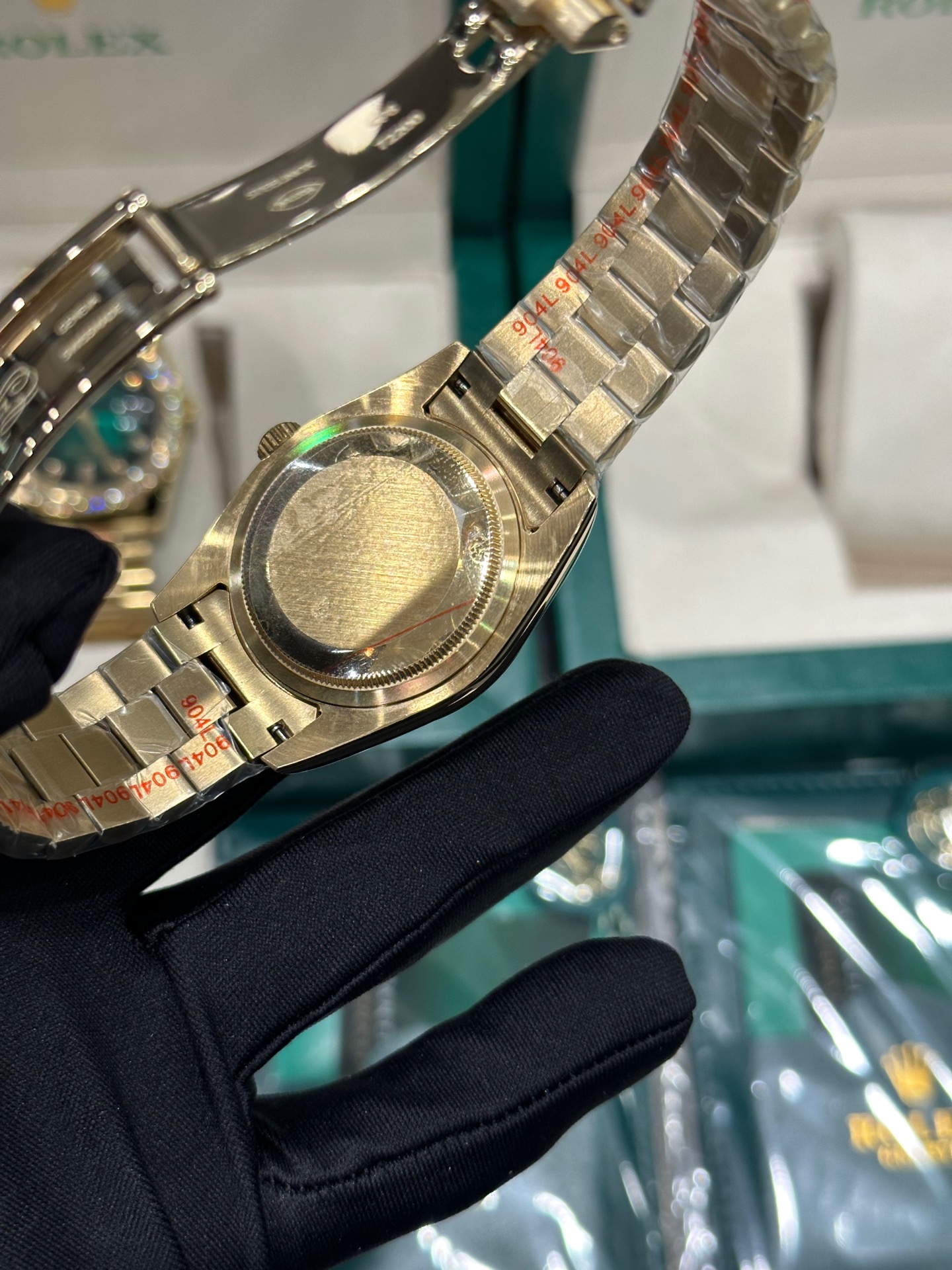 Smoked GreenDouble Date Dial ❤️ Double Head Grain StrapDay-Date Series - 图片 5